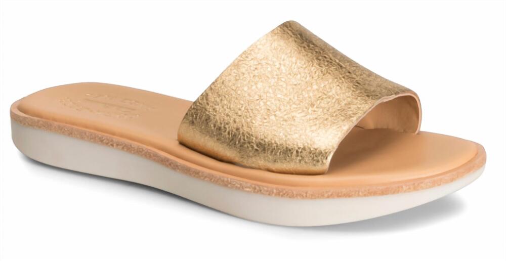 NEW KORK-EASE women's baldur slide sandal in gold